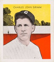 1933 Tattoo Orbit # Charlie Grimm Baseball Card