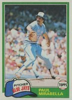 1981 Topps #382 Paul Mirabella Baseball Card