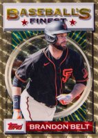 2020 Finest Flashbacks #195 Brandon Belt Superfractor 1/1 Baseball Card