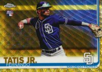 2019 Topps Chrome #203 Fernando Tatis Jr. Gold Wave Refractor Baseball Card