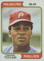 1974 Topps #538 Cesar Tovar Baseball Card