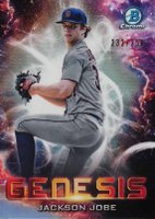 2021 Bowman Draft Genesis #GNS3 Jackson Jobe Refractor Baseball Card
