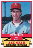 1988 CMC AAA All-Stars #21 Steve Finley Rochester Red Wings Baseball Card