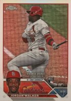 2023 Topps Chrome Update #USC150 Jordan Walker Refractor Baseball Card