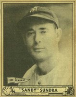 1940 Play Ball #122 Sandy Sundra Baseball Card