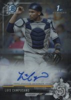 2017 Bowman Draft Chrome Draft Picks Autographs  #CDALC Luis Campusano Baseball Card
