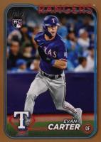 2024 Topps #280 Evan Carter Gold Baseball Card