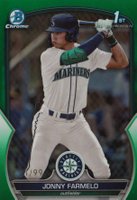 2023 Bowman Draft #BDC177 Jonny Farmelo Chrome-Green Baseball Card