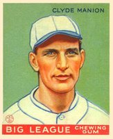 1933 Goudey #80 Clyde Manion Baseball Card