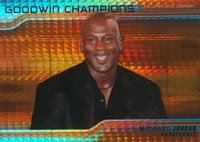 2023 Goodwin Champions Platinum #51 Michael Jordan Orange Prism Basketball Card