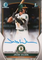 2023 Bowman Draft Chrome Prospect Autograph #CDAJWI Jacob Wilson Baseball Card