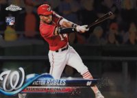 2018 Topps Chrome #175 Victor Robles Batting Baseball Card