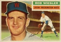 1956 Topps #327 Bob Wiesler Baseball Card