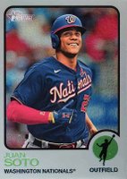 2022 Topps Heritage #154 Juan Soto Chrome-Silver Refractor Baseball Card