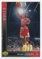 1993 Upper Deck #23e Michael Jordan Light in upper right corner Basketball Card