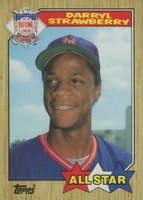 1987 Topps #601 Darryl Strawberry All-Star Baseball Card