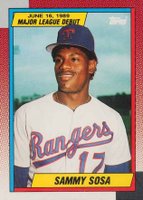 1990 Topps '89 M.L. Debut #120 Sammy Sosa Baseball Card