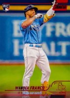 2022 Topps Stadium Club #100 Wander Franco Red Foil Baseball Card