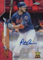 2020 Topps Chrome Update Autographs #PA Pete Alonso Red Refractor Baseball Card