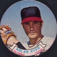 1972 Topps Candy Lids Test Issue # Nolan Ryan Baseball Card