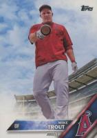 2016 Topps #1 Mike Trout Pointing Bat Baseball Card