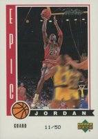 1999 Upper Deck Retro Epic Jordan #J3 Michael Jordan Parallel Basketball Card