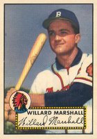 1952 Topps #96 Willard Marshall Baseball Card