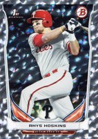 2014 Bowman Draft Picks #DP122 Rhys Hoskins Silver Ice Baseball Card