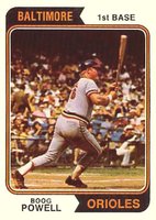 1974 Topps #460 Boog Powell Baseball Card