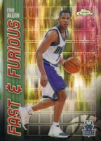 2001 Topps Chrome Fast & Furious #FF09 Ray Allen Refractor Basketball Card