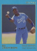 1988 Star Gold Edition #84 Bo Jackson High School Info Baseball Card