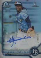 2022 Bowman Chrome Prospect Autographs #CPAAP Alejandro Pie Refractor Baseball Card