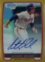 2012 Bowman Prospects #BCP88 Anthony Rendon Chrome-Gold Refractor-Autograph Baseball Card