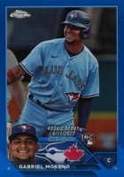2023 Topps Chrome Update #USC168 Gabriel Moreno Blue Refractor Baseball Card