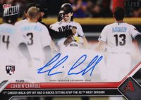 2023 Topps Now #375A Corbin Carroll Autograph Baseball Card