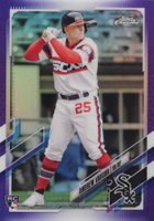 2021 Topps Chrome Update #USC72 Andrew Vaughn Purple Refractor Baseball Card