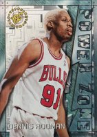 1995 Stadium Club Power Zone #PZ10 Dennis Rodman Basketball Card