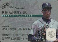 1995 Studio #5 Ken Griffey Jr. Platinum Baseball Card