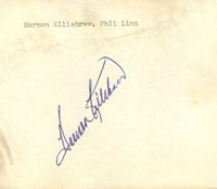 1999 Hall of Fame Autographs # Harmon Killebrew Cut Baseball Card