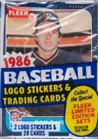 1986 Fleer #CP Cello Pack Baseball Card