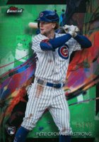 2024 Topps Finest #53 Pete Crow-Armstrong Green Refractor Baseball Card