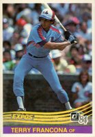 1984 Donruss #463 Terry Francona Baseball Card
