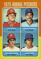 1975 Topps Mini #615 Rookie Pitchers Baseball Card