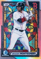 2024 Bowman Draft #BDC58 Braden Montgomery Etched in Glass Variation Baseball Card