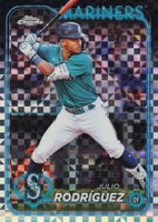 2024 Topps Chrome #300 Julio Rodriguez X-Fractor Baseball Card