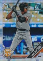 2019 Bowman Chrome Prospects #BCP82 Marco Luciano Refractor Baseball Card