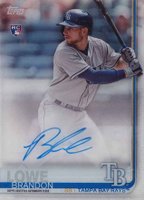 2019 Topps Clearly Authentic Autograph #BL Brandon Lowe Baseball Card