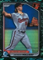 2024 Bowman Chrome Prospects #BCP47 Jackson Holliday Aqua Lunar Refractor Baseball Card
