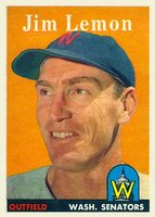 1958 Topps #15 Jim Lemon Baseball Card