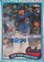2024 Topps Silver Pack 1989 Chrome Promo #T89C86 Pete Crow-Armstrong Autograph Baseball Card